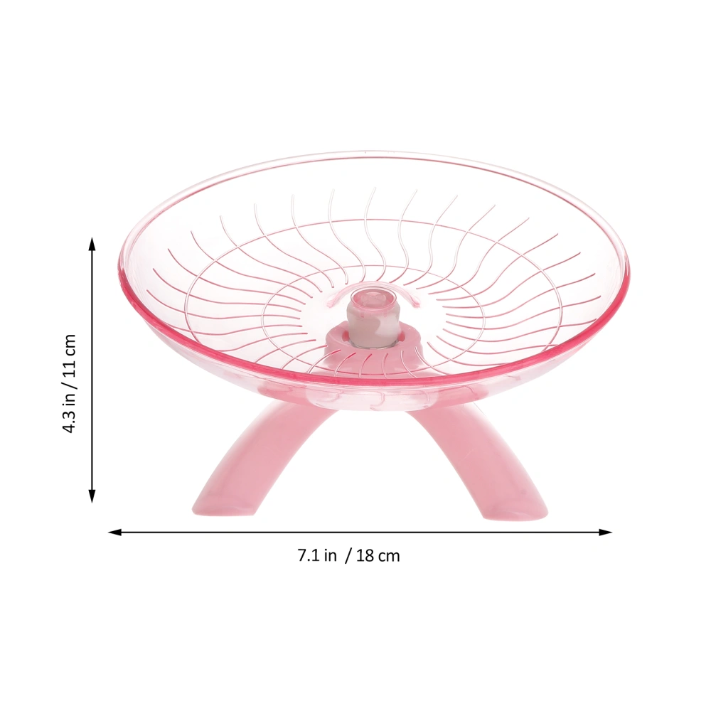 Non Run Disc for Hamsters Hedgehogs Small Pets Exercise Wheel (Pink)