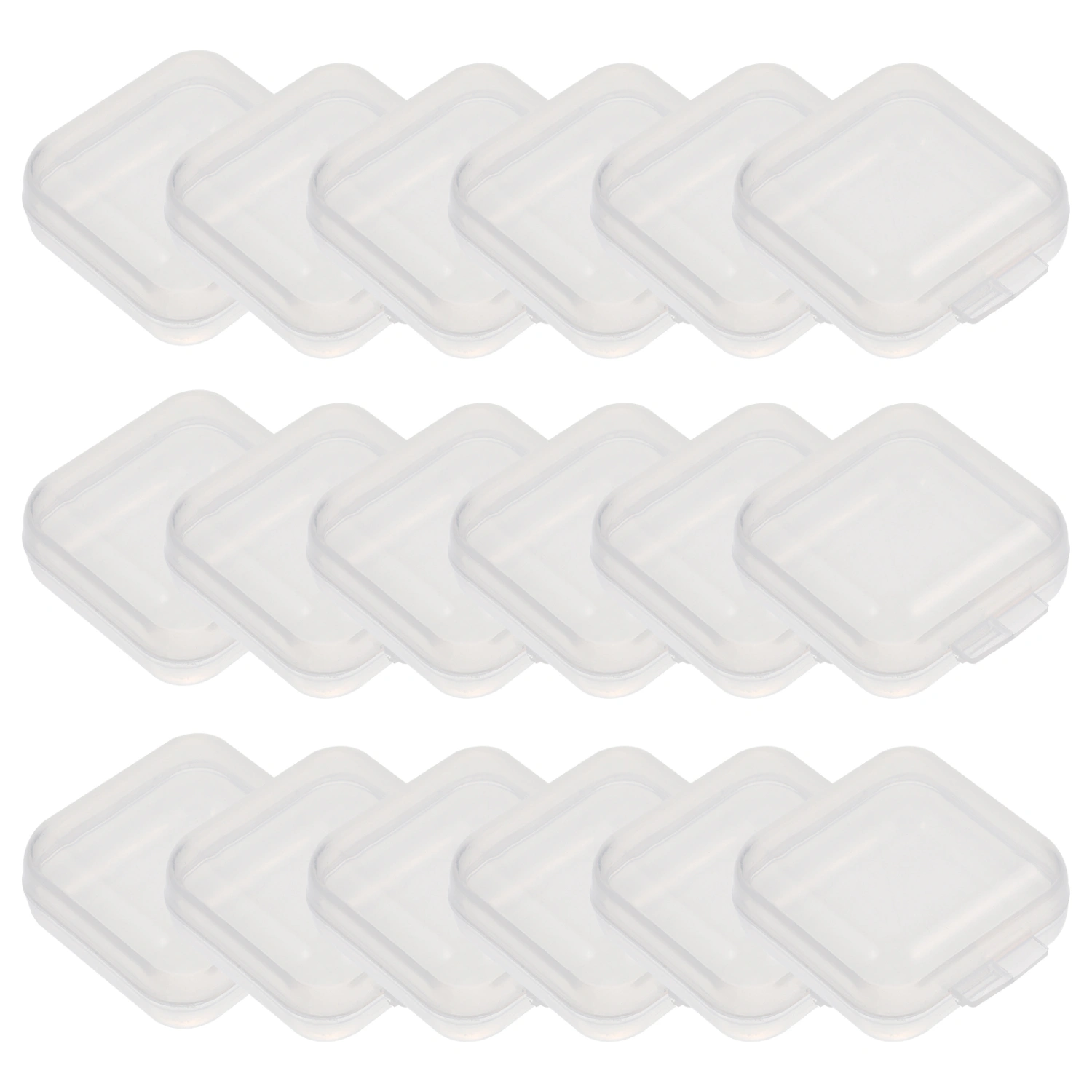 120pcs Mini Storage Boxes Jewelry Storage Box Pills Storage Bin Ear Backs Cases