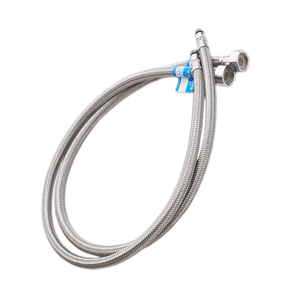 1PC Stainless Steel Drinking Water Hose Heavy Duty Flexible Hose Hot and Cold Water Faucet Hose Connector Inlet for Kitchen Sink Bathroom Home (80cm)