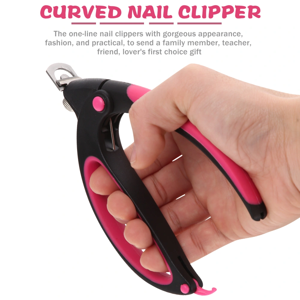 Manicure Clipper Arc Nail Clipper Stainless Steel U Shape Nail Trimmer