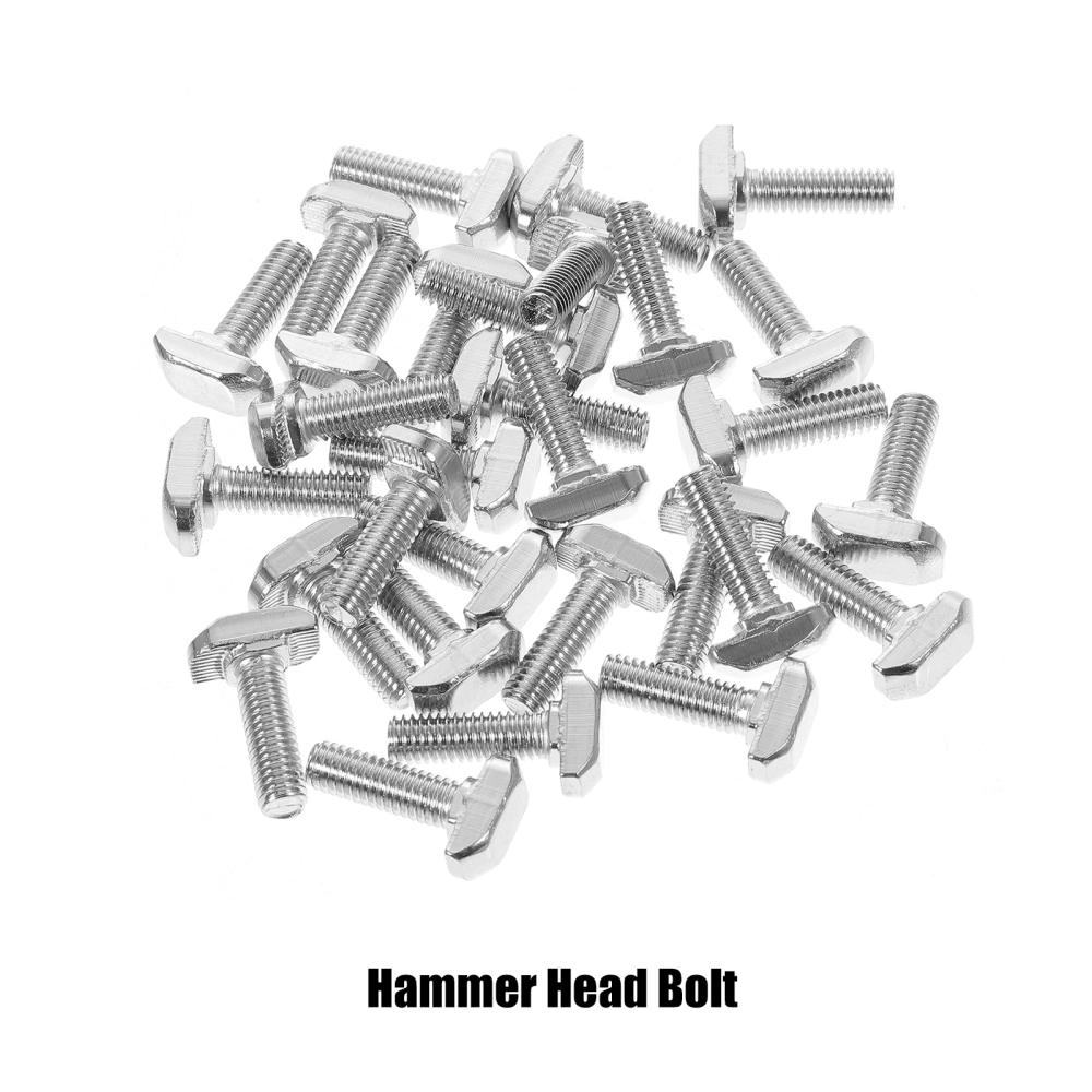 30pcs T Slot Bolt M6x20 T-slot Sliding Bolt Stainless Steel Sliding Screw Supply