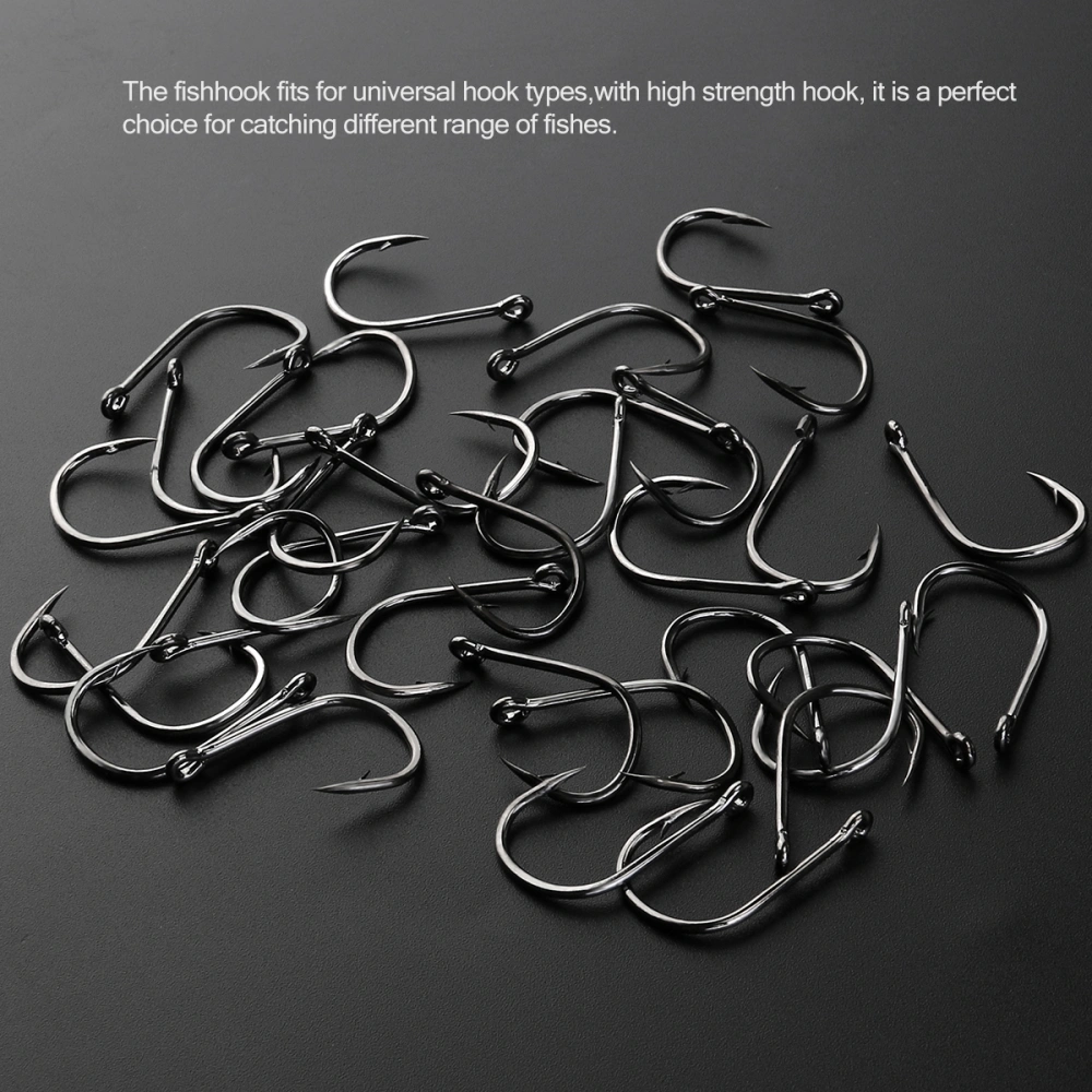 TINKSKY 500pcs Small Size Silver Freshwater Fishhook Fishing Hooks Set