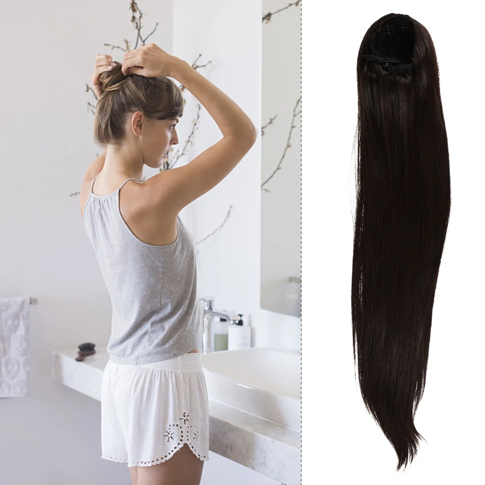 Drawstring Ponytail Natural Ponytail Extension Heat Resistant Hair Extensions