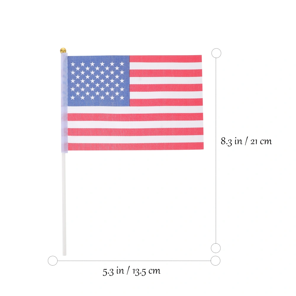 5 Pcs Hand Waving Flag the American Hand Flags Handheld Flags for Sports