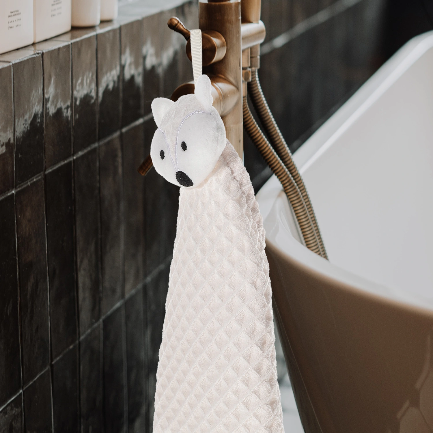 Cartoon Hand Towel Hanging Hand Towel Water Absorbing Hand Dry Towel Kitchen Bathroom Towel