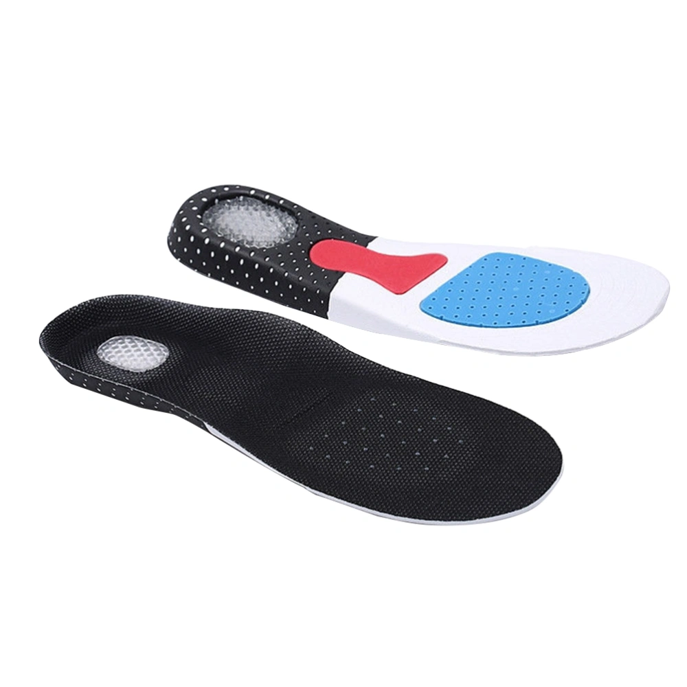 Unisex Comfortable Absorbing Gel Insole Full Foot Orthotic Insoles Multi Functional Sports Cushioning Massage Insoles (35-40#)