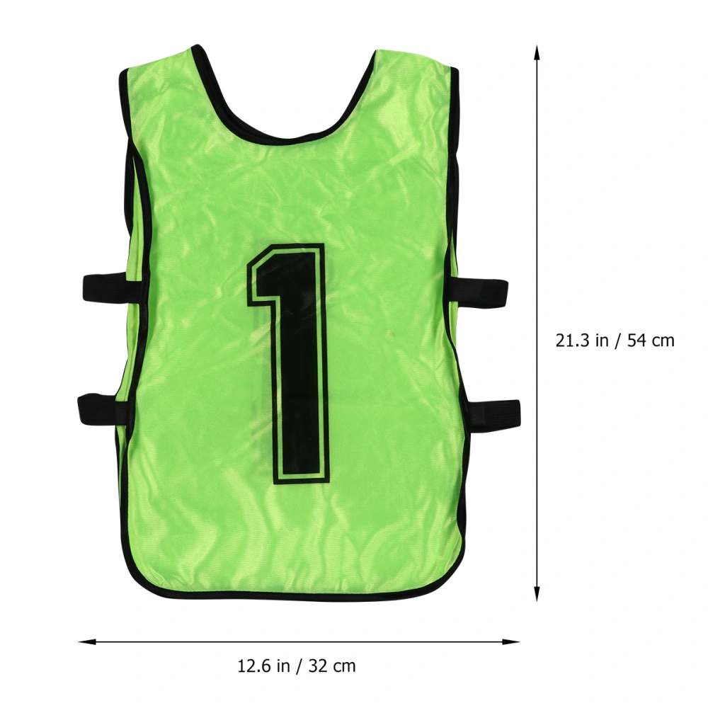 6Pcs Durable Polyester Vests Scrimmage Team Practice Open Sided Vests