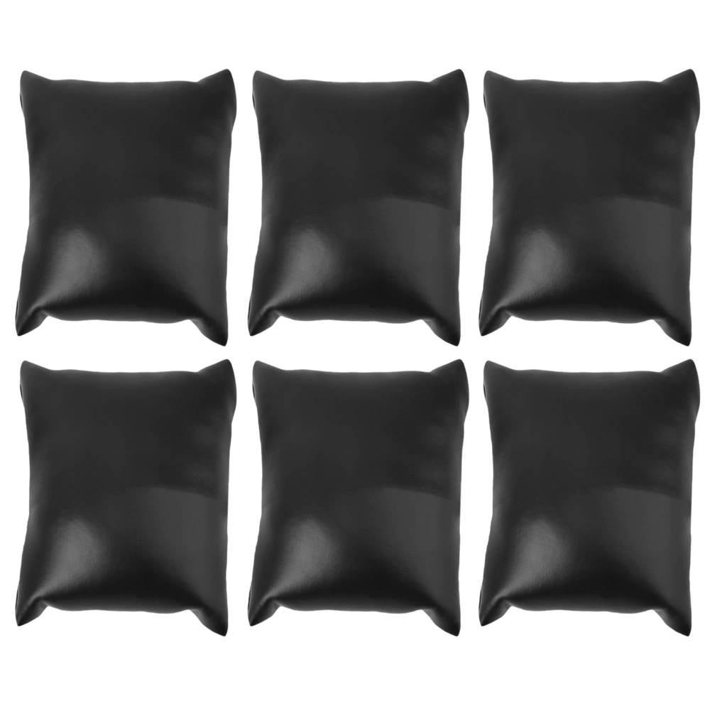 6Pcs Small PU Bracelet Watch Pillow Jewelry Displays Pillow Display Holder