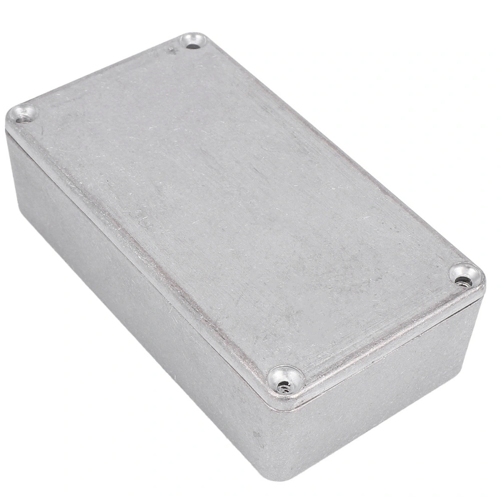 1Pc Aluminum Instrument Effector Box Pressure Casting Aluminum Box for Instrument Die-casting Aluminum Box for Musical Instruments (Silver 1590B)