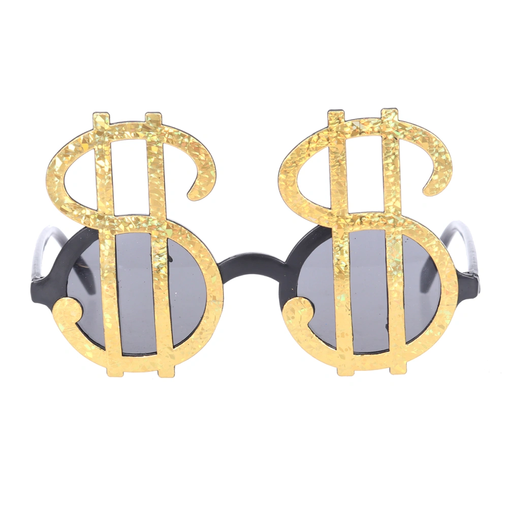 Plastic Dollar Symbol Design Sunglasses Party Favors Eyeglass Party Supplies for Halloween Masquerade (Random Color)