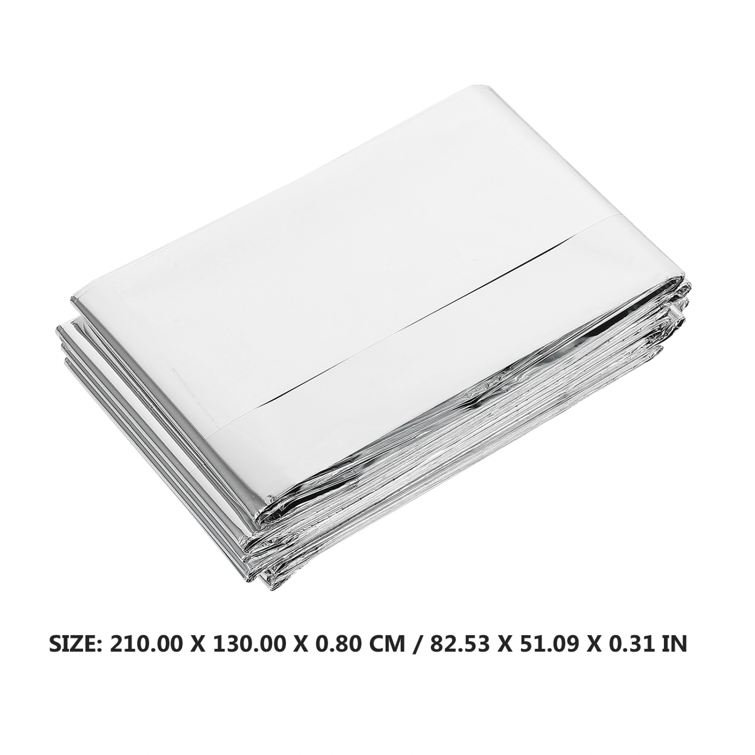 1pc Folding Insulation Blankets Double-sided Outdoor Blanket Aluminum Foil Blankets