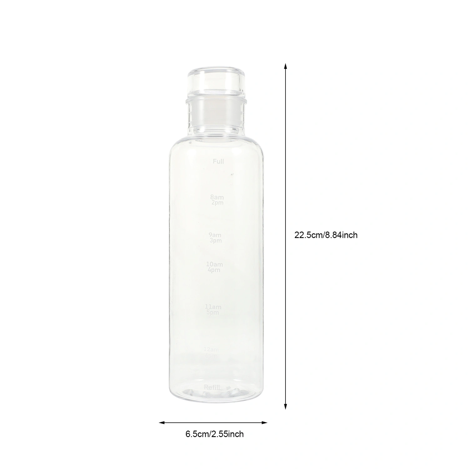 Plastic Water Bottle Portable Water Bottle with Scale Water Drinking Container