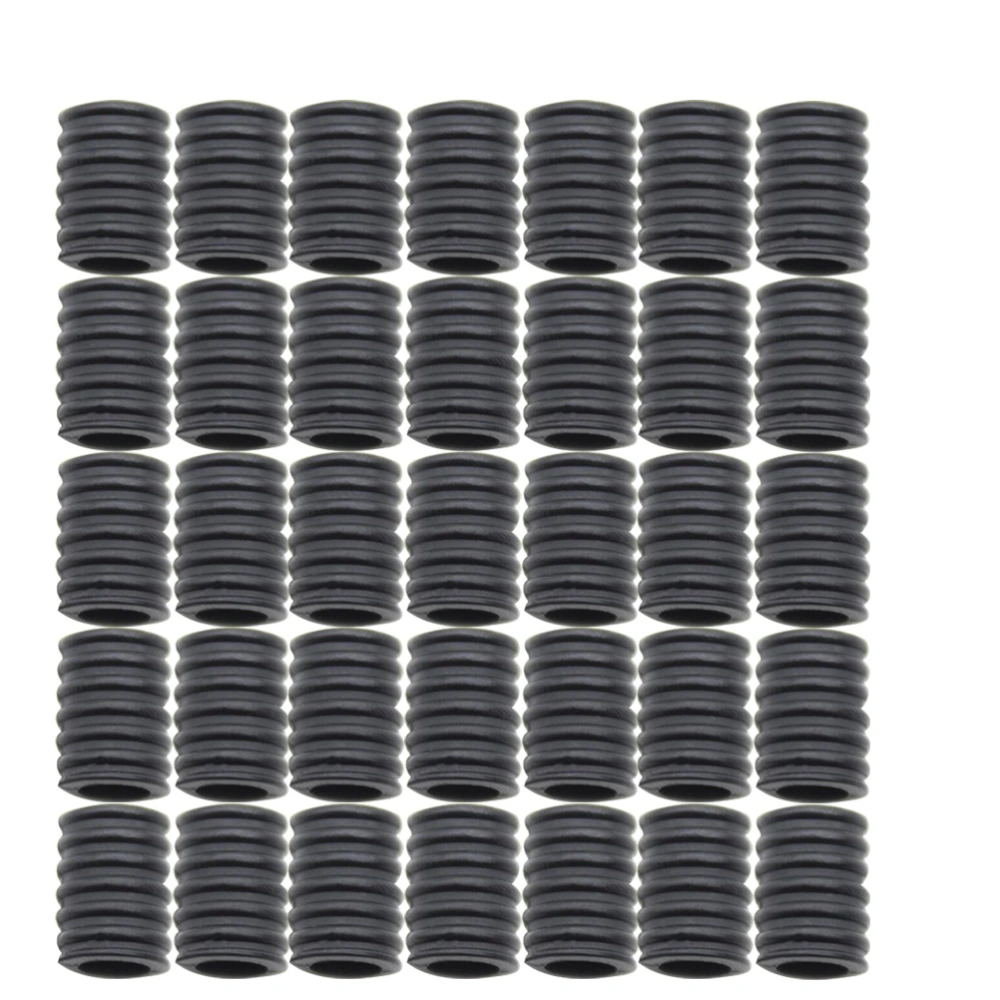 250pcs Mask Adjustable Buckle Mask Silicone Anti-Slip Buckle Ear Protective Mask Rope Regulator (Black)