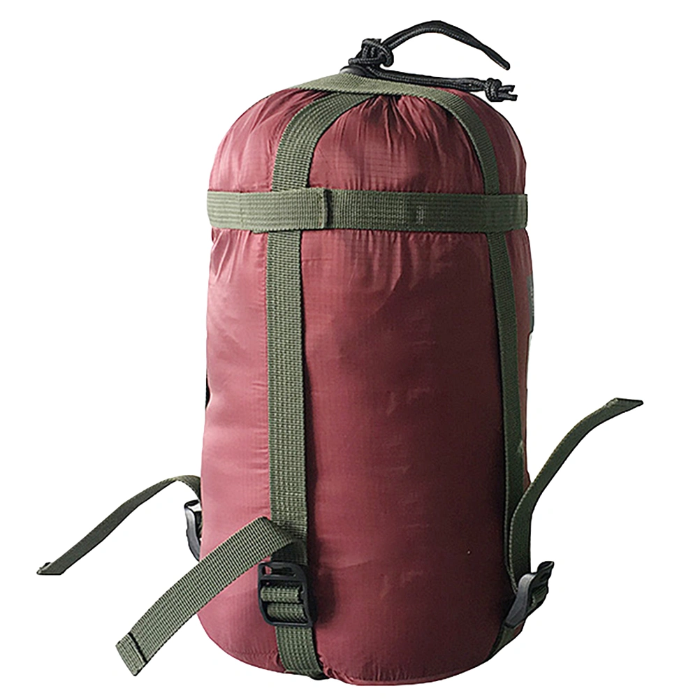 Stuff Sack Compression Bag Sleeping Bag Compression Bag Portable Quilts Storage Bags for Camping Hiking Backpacking (Claret)
