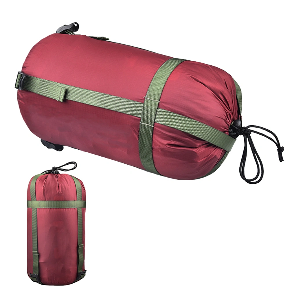 Stuff Sack Compression Bag Sleeping Bag Compression Bag Portable Quilts Storage Bags for Camping Hiking Backpacking (Claret)