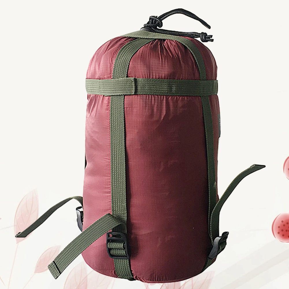 Stuff Sack Compression Bag Sleeping Bag Compression Bag Portable Quilts Storage Bags for Camping Hiking Backpacking (Claret)