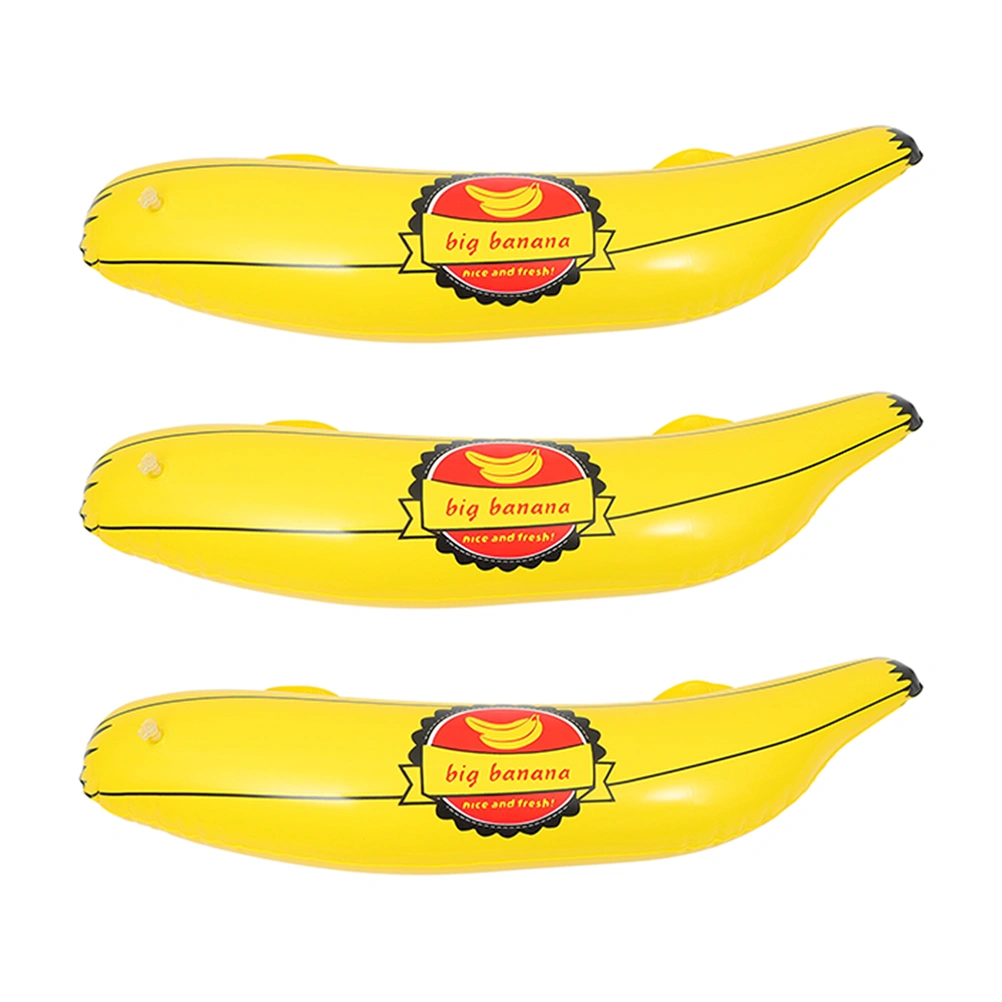 3pcs Outdoor Portable Inflatable Banana Adults Pool Toy Beach Party Decorations