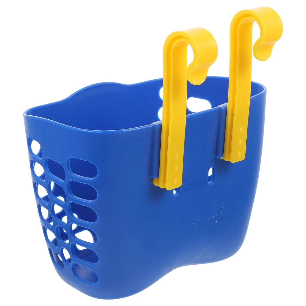 PP Plastic Children Basket Detachable Bike Storage Basket for Kids Bike (Dark Blue, No Sticker)