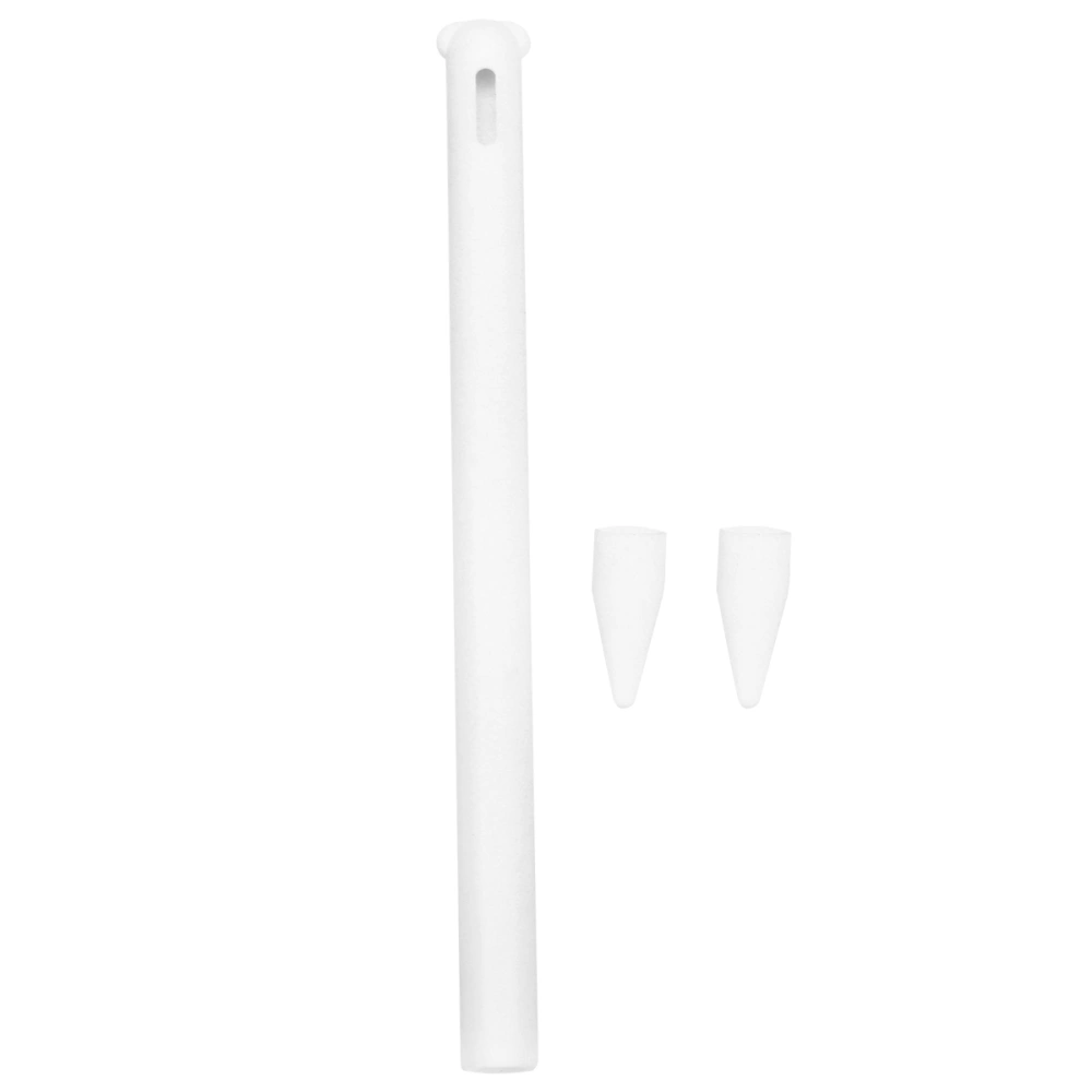 1Pc Pig Nose Style Silica Gel Protective Cover Compatible for 2nd-gen Apple Pencil (White)