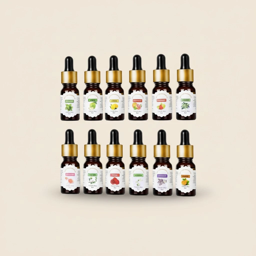 10ml Aromatherapy Pure Essential Oil Water-soluble Humidifier Oil with Dropper (Lemon)