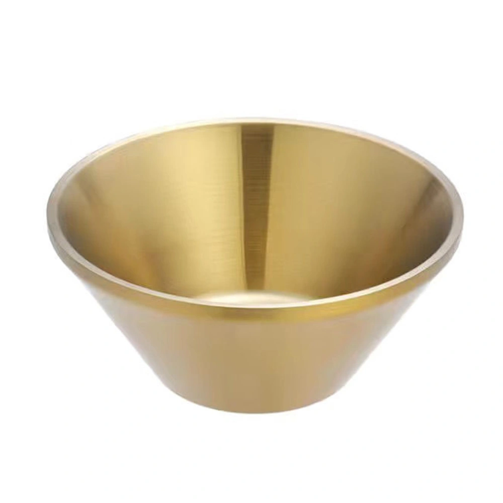 Stainless Dessert Bowl Stainless Ramen Bowl V-shape Soup Bowl Ice Cream Bowl