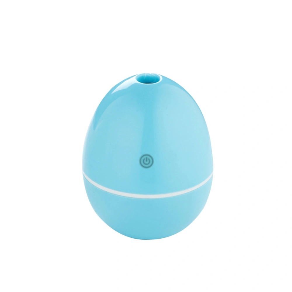 50ml Mini Egg Shaped Car Ultrasonic Humidifier Home Bedroom Air Purifier USB Atomizer Mist Maker Automatic Shut-off Humidifier (Blue)