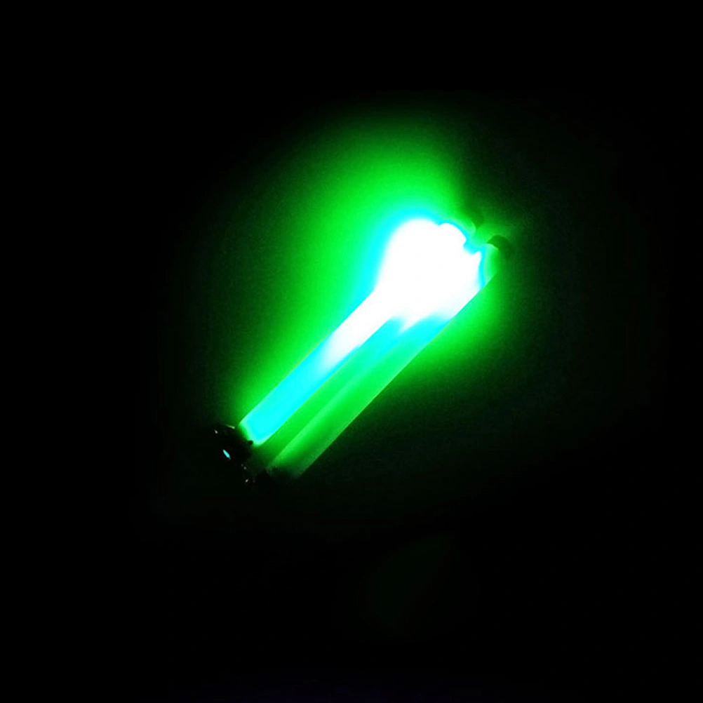 LED Nunchakus Glowing Light Fluorescent Performance Nunchaku Sticks Light Up Toys (Green Light)