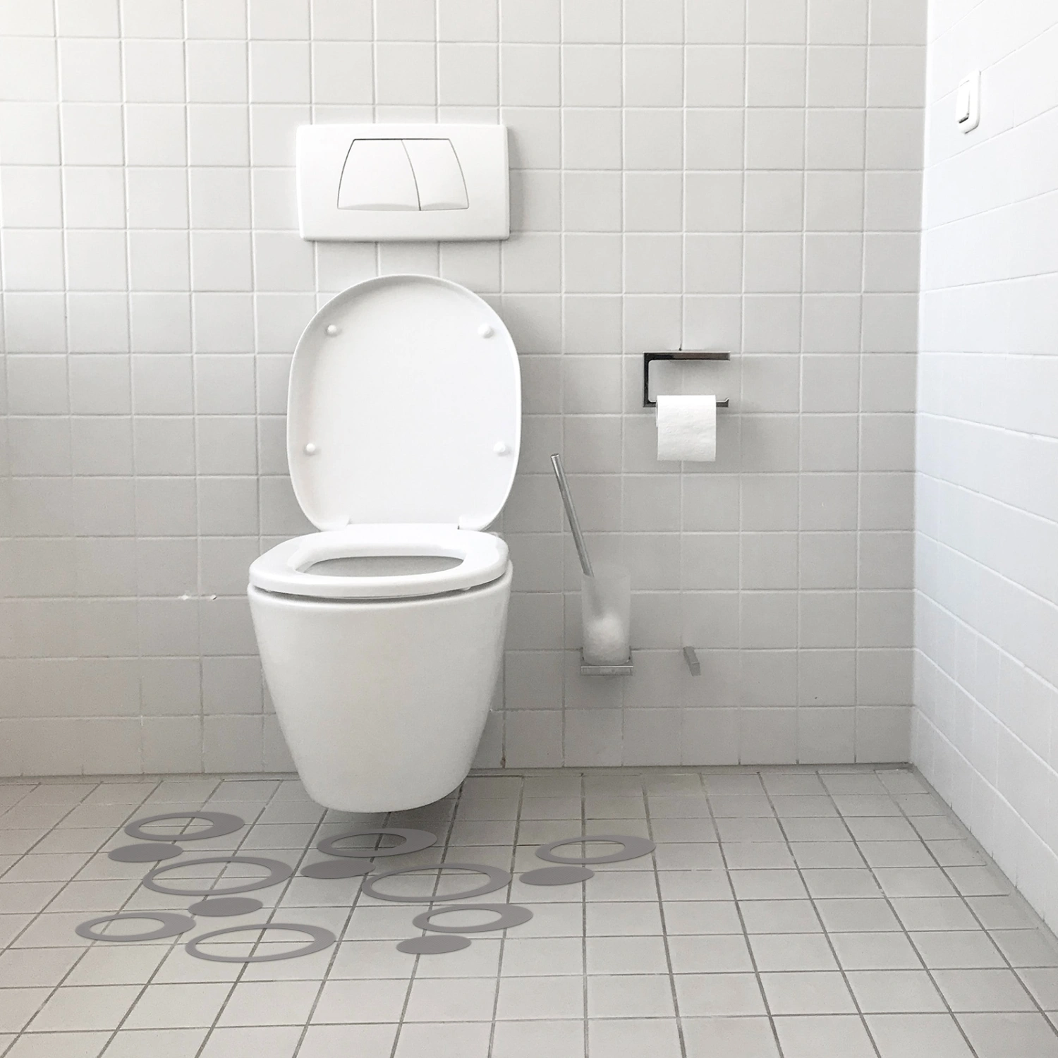 20 Sheets of Bathroom Non-slip Stickers Bathroom Floor Stickers Bathtub Non-slip Stickers