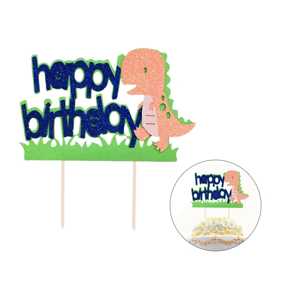 Adorable Cake Toppers Dinosaur Cake Dessert Table Decorative Supplies for Birthday Party