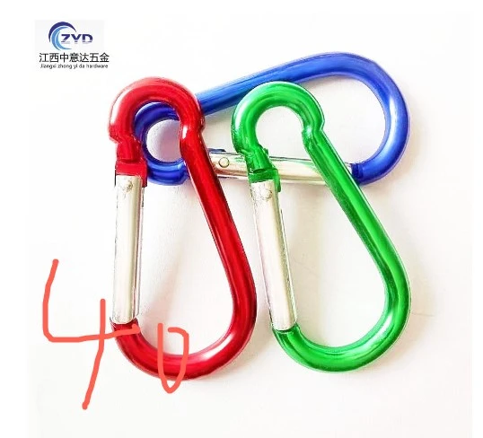 40Pcs Outdoor Carabiners Gourd-shaped Carabiner Keychain Snap Hook Clips for Camping Hiking