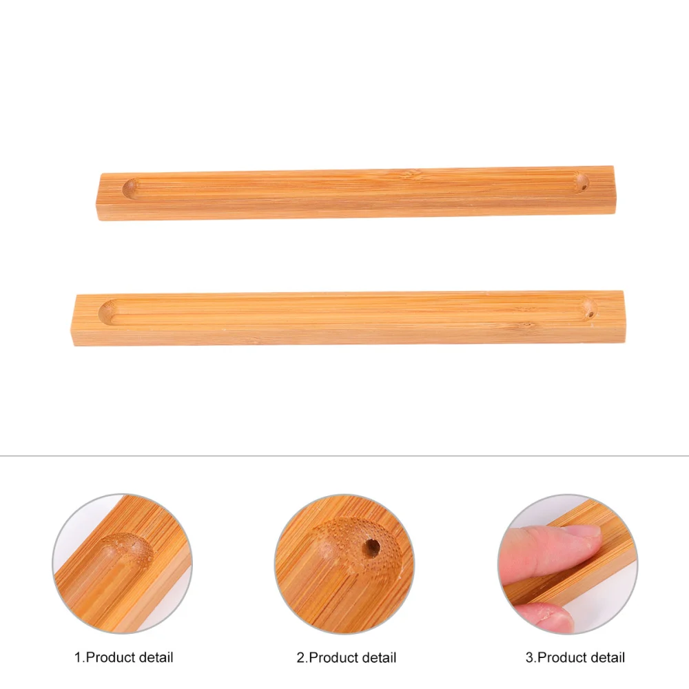 2pcs Wooden Incense Stick Holders Ash Catchers Incense Stick Burner Holder