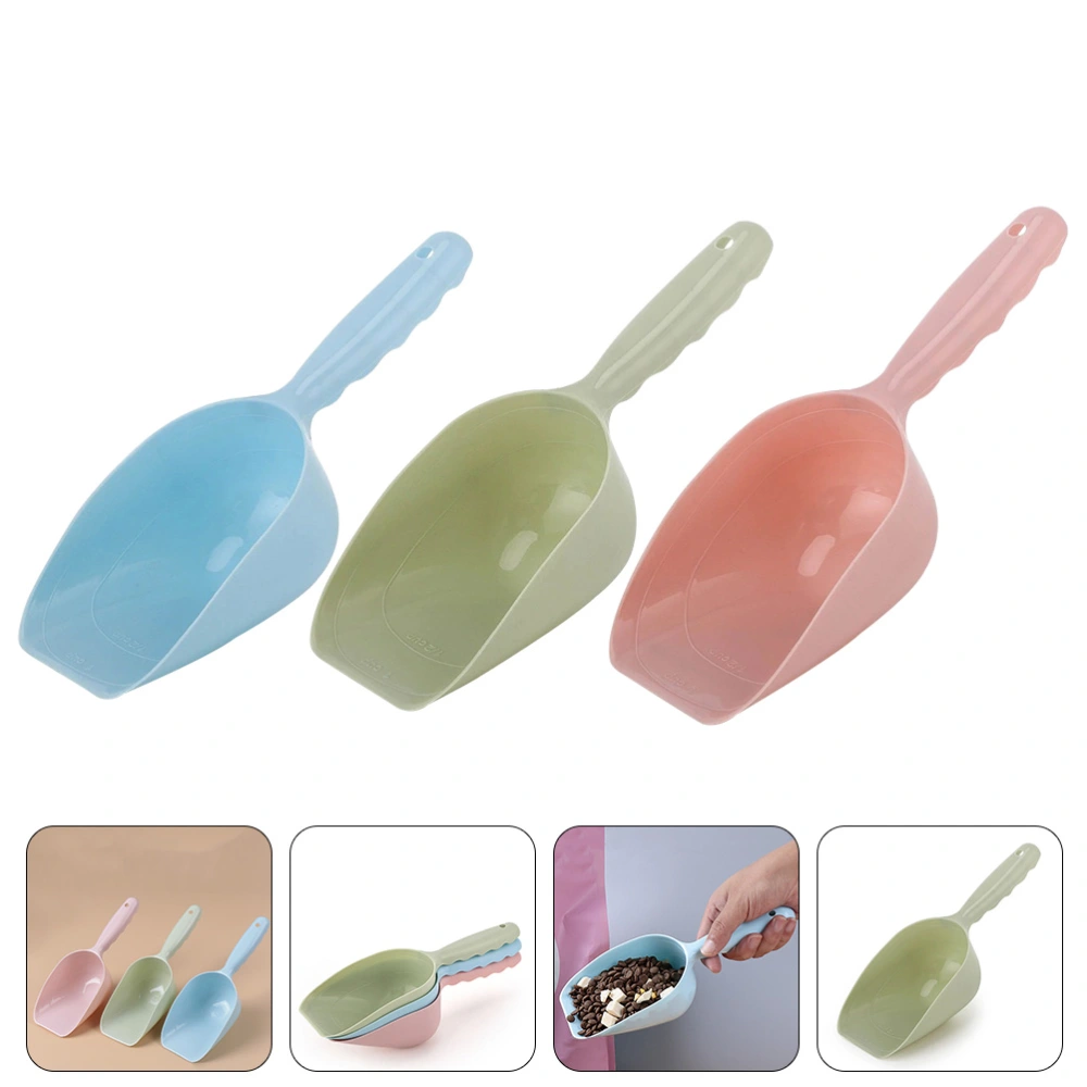 3pcs Pet Food Scoop Puppy Food Feeder Shovel Household Pet Food Scoop Food Container