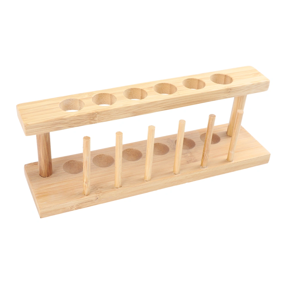 1Pc Wooden Test Tube Rack Creative Cocktail Cup Display Stand Tube Cup Holder