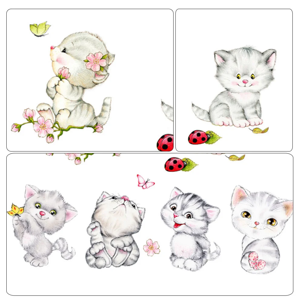 6Pcs Animal Theme Switch Sticker Removable Wall Paster Waterproof Switch Sticker