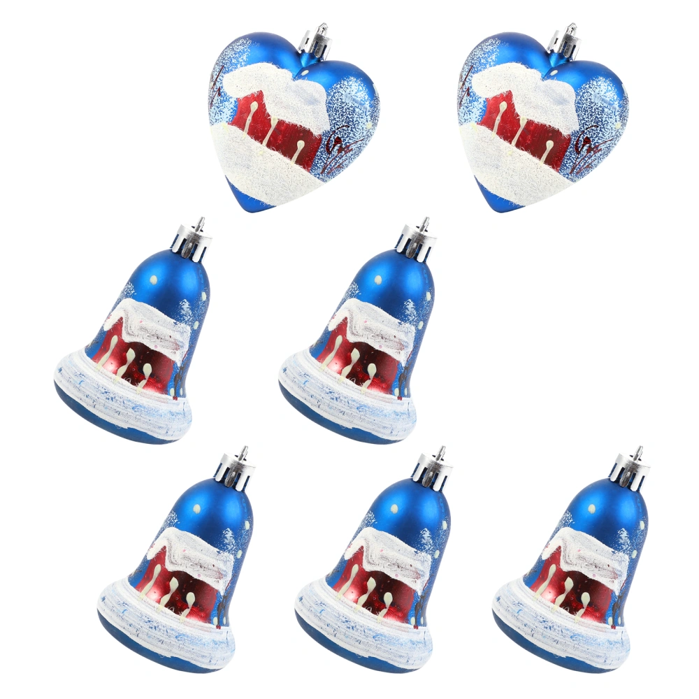 7Pcs Christmas Ball Pendants Christmas Tree Pendant Window Door Hangings