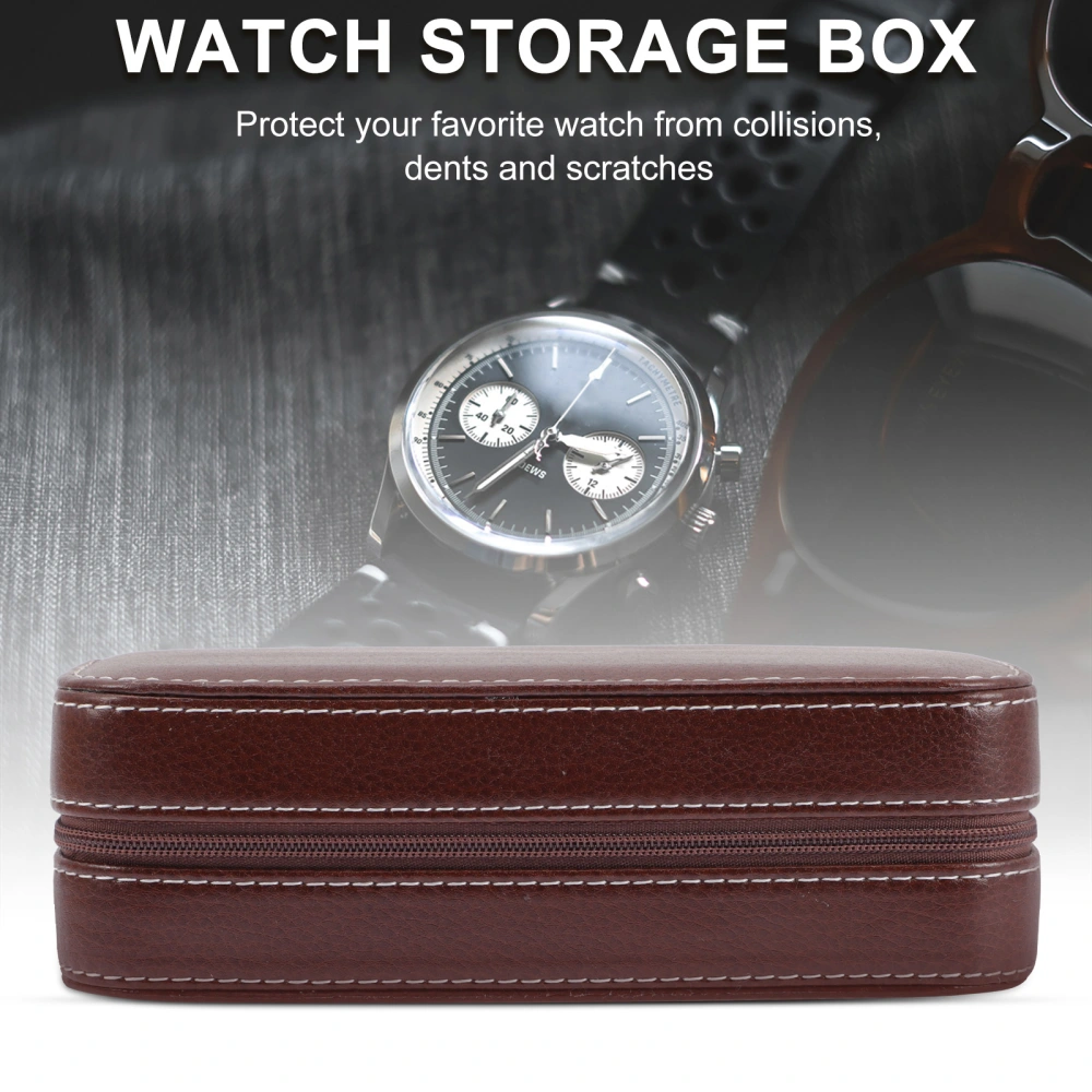 Watch Storage Pouch Two-slots Watch Containers Portable Watch Organizers