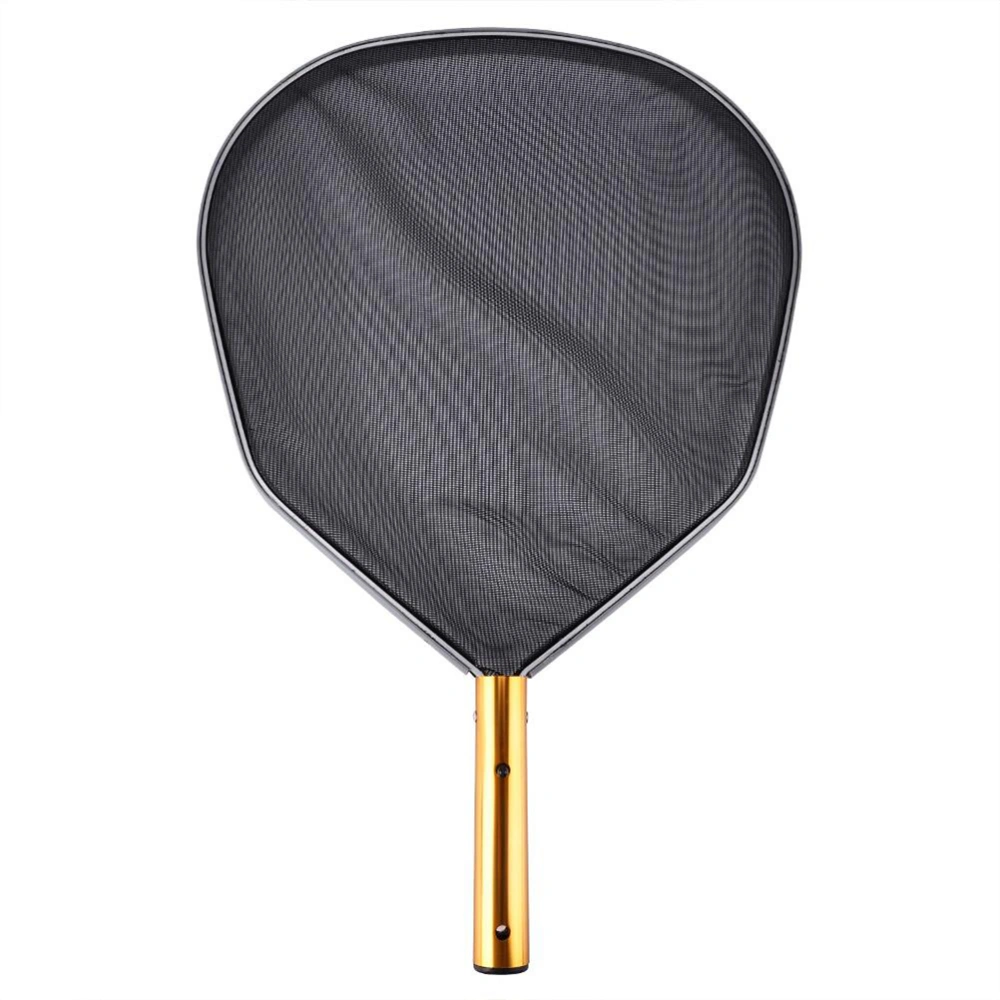 Aluminum Frame Leaf Cleaner Shallow Net Skimmer Swimming Pool Tool for Cleaning Swimming Pool (Black)