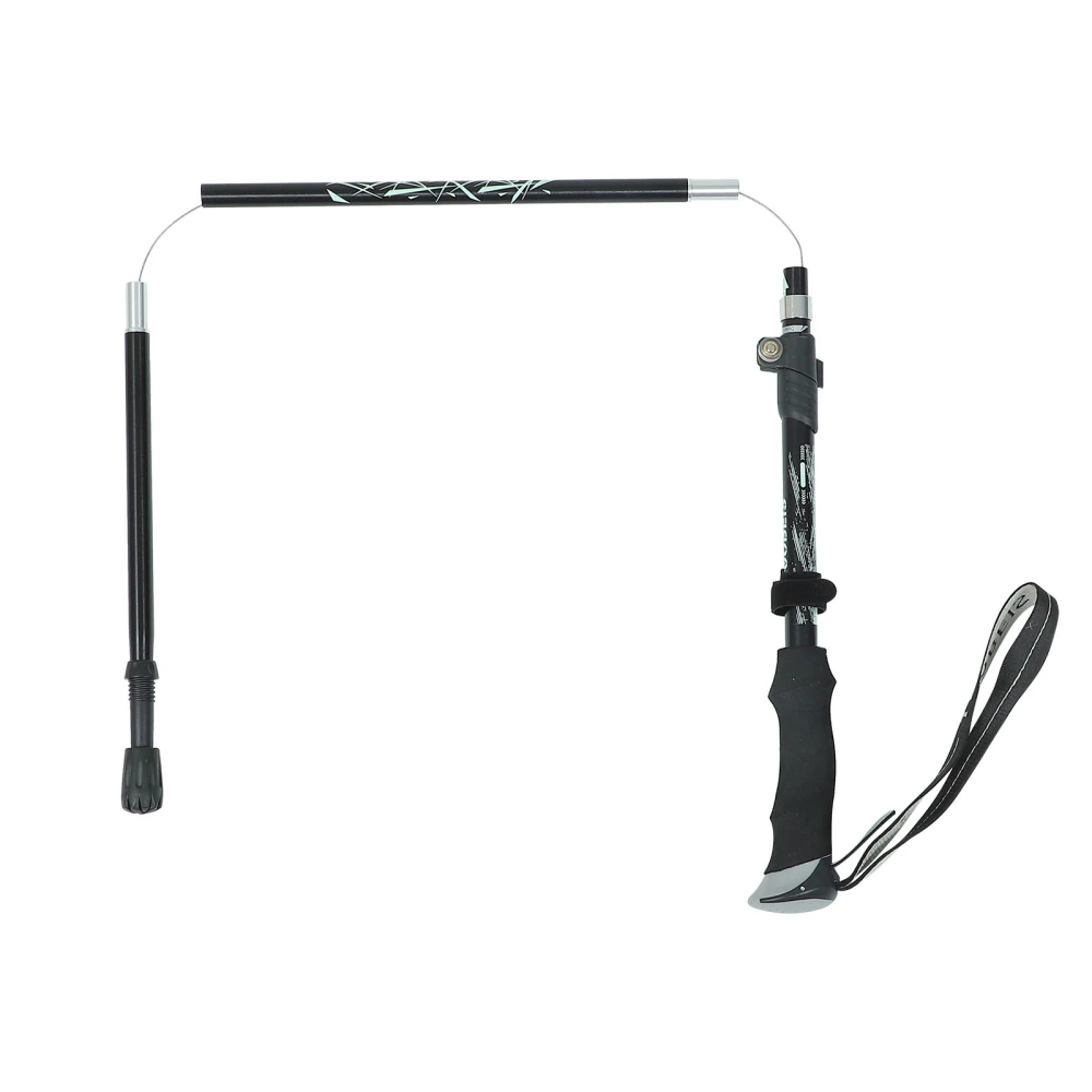 1Pc Folding Walking Stick Scalable Hand Crutch Outdoor Aluminum Alloy Cane