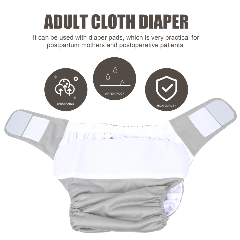 Anti-leak Adult Diaper Reusable Diaper Sticky Strap Cloth Diaper Washable Diaper