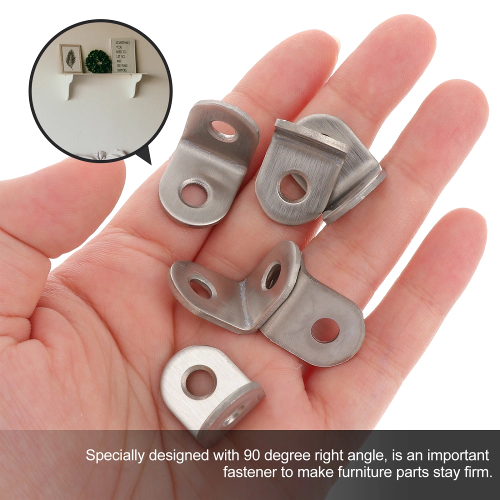 20Pcs 20mm x 20mm x 16mm Corner Brace Joint Right Angle Bracket Fastener