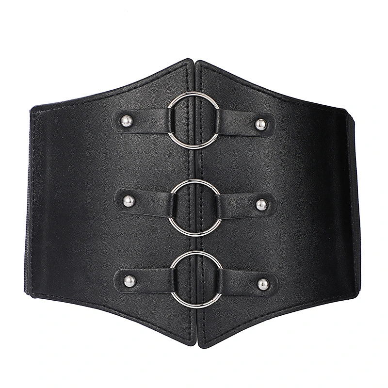 Women Corset Waist Belt Renaissance Corset Wide Belt Imitation Leather Belt