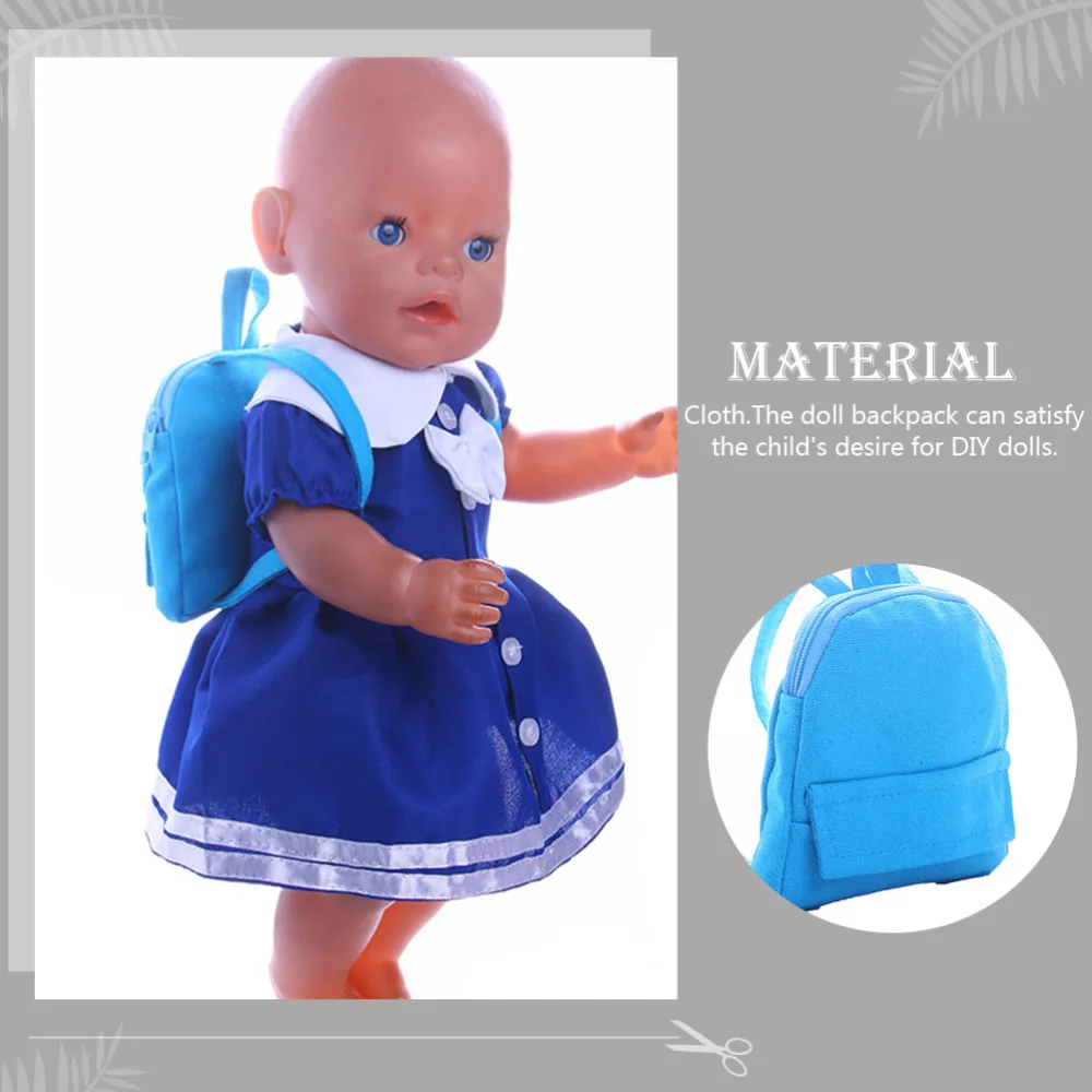 Mini Doll Book Bag Model Miniature Backpack Mini Doll Decorative Backpack