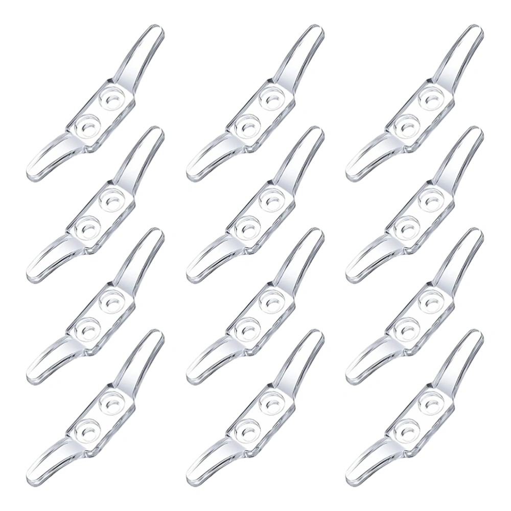 12Pcs Roller Curtain Hooks Roller Curtain Positioning Hooks Blinds Retainers