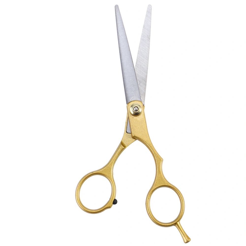 Cutting Styling Tool Hair Straight Scissors Stainless Steel Professional Barber Salon Hairdressing Haircut Shears (Gold)