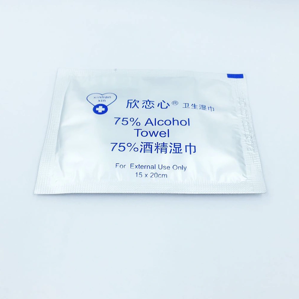 100pcs Disposable 75% Alcohol Pads Sterilization Wipes Disinfection Cleaning Tissue for Daily Use