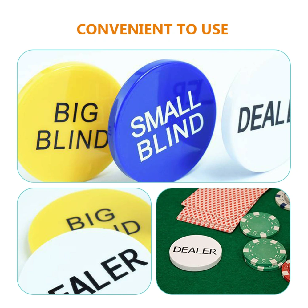 5Pcs Bingo Chips Bingo Game Counting Chips Poker Tokens Game Accessory