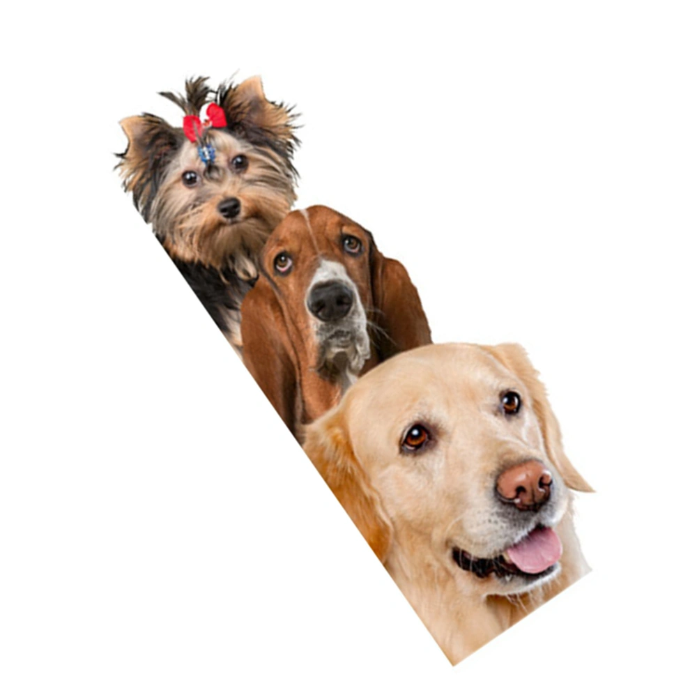 2pcs Creative Dog Sticker 3D Simulation Porch Corner Puppy Sticker Decor Waterproof Wallpaper Removable Corridor Wall Paste