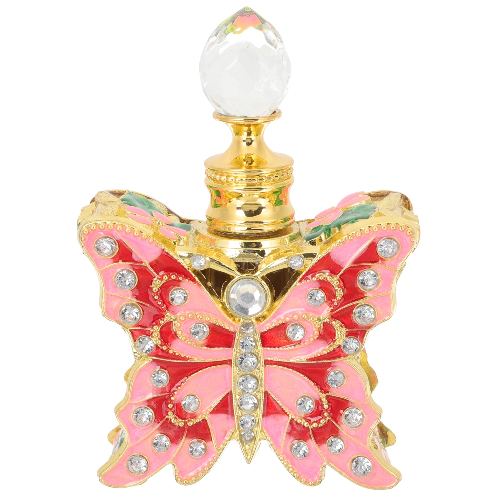 Empty Refillable Glass Perfume Bottle Retro Exquisite Butterfly Lid Perfume Bottle