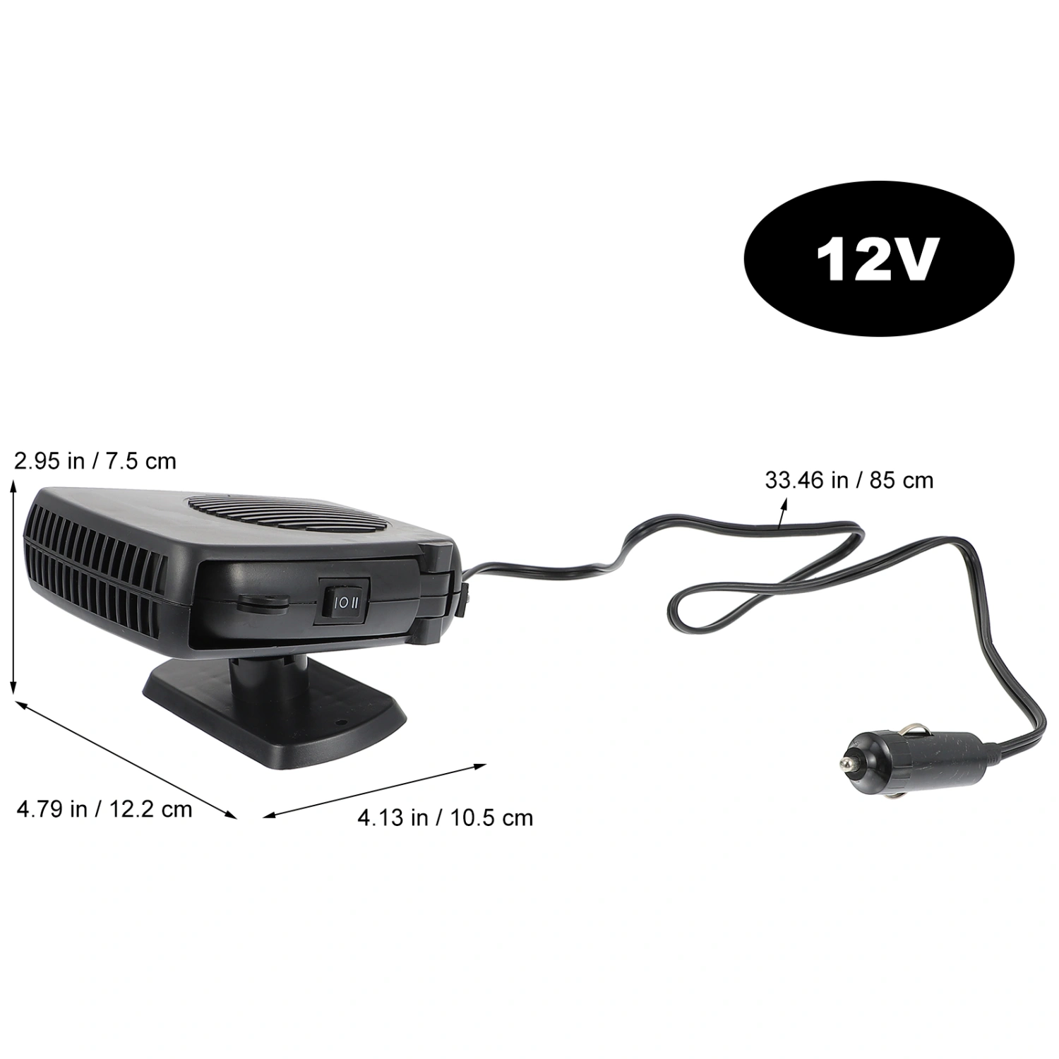 1Pc Portable Car Heater Defogger Defroster Cooling and Heating Car Fan