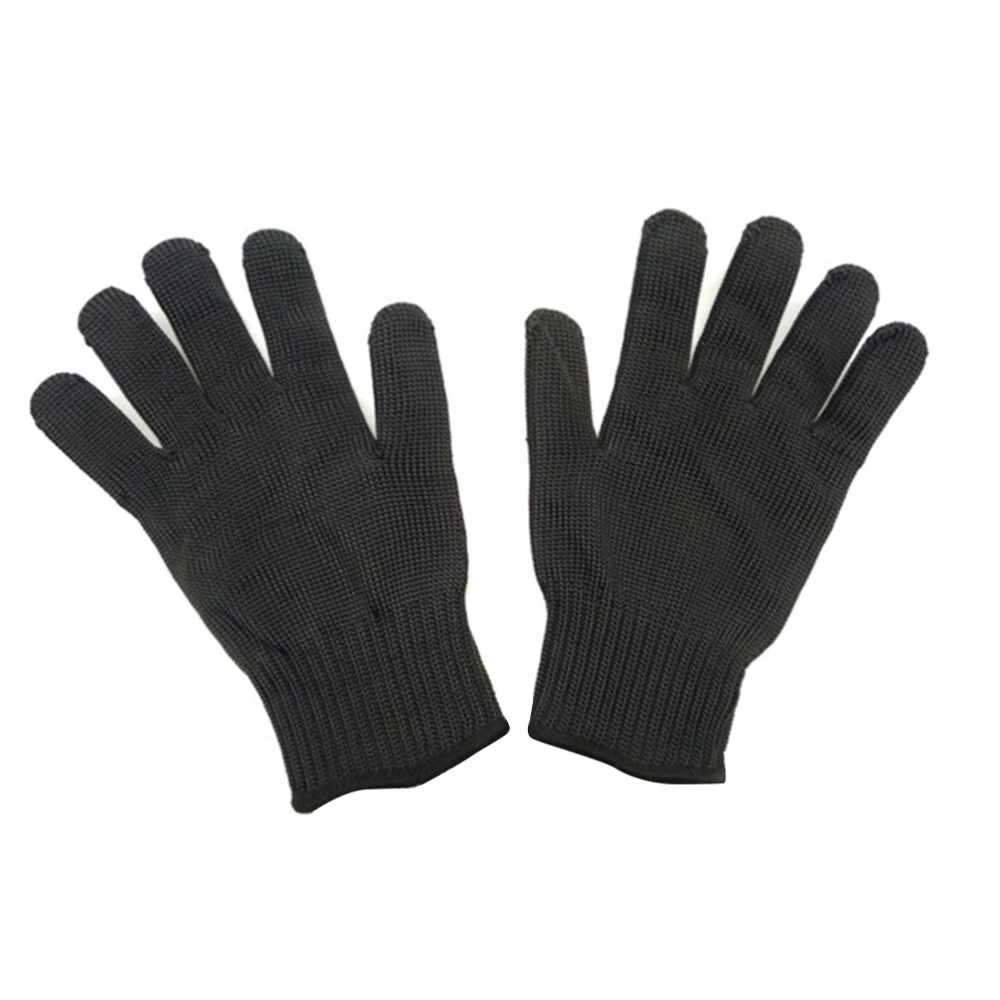 Pair of Cut Resistant Gloves Level 5 Protection Safety Gloves for Hand Protection Kitchen Glove for Cutting and Slicing (Black)